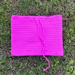 Skims Pink Crochet Skirt